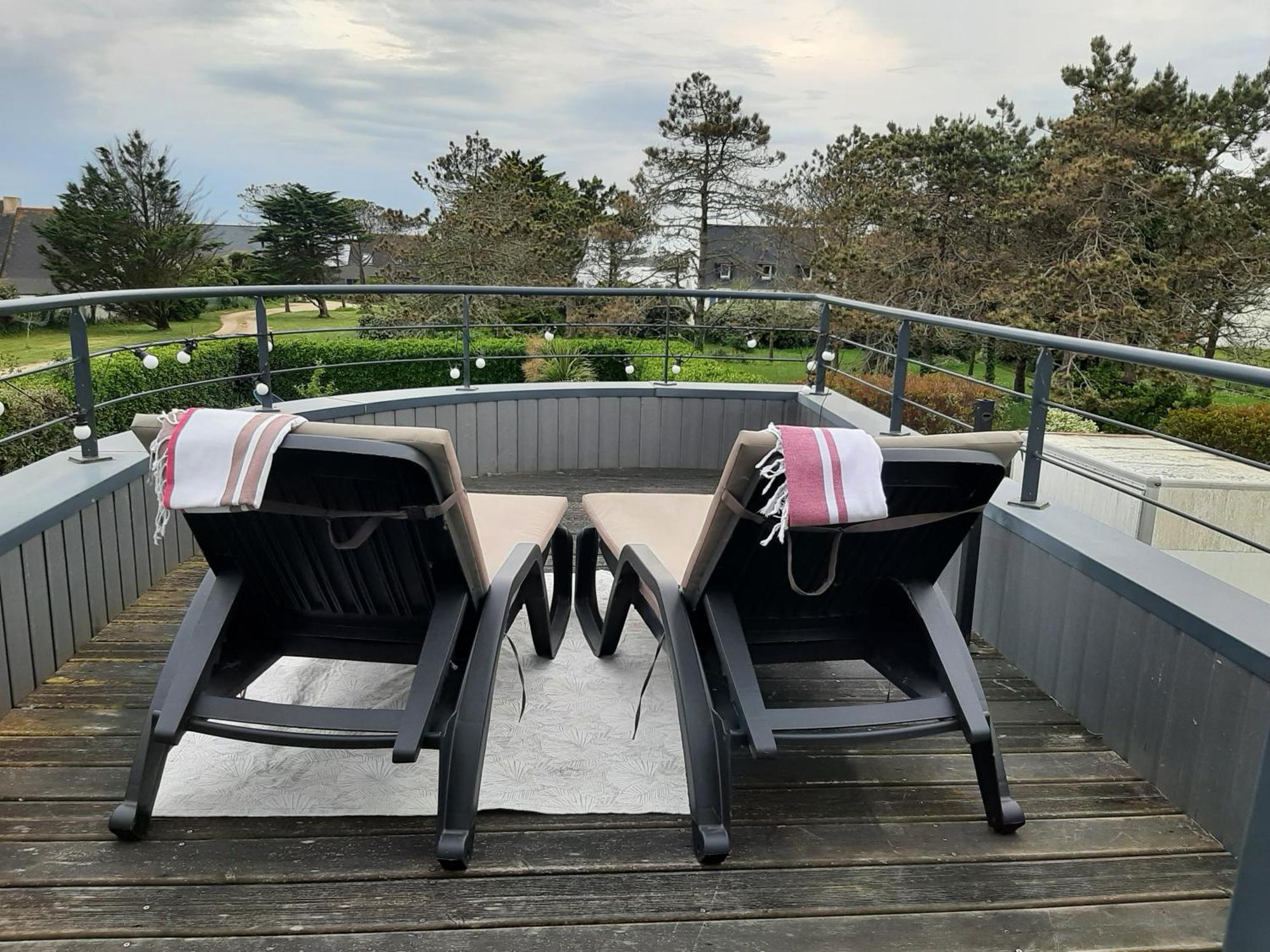 Maison Chaleureuse Bord De Mer Primelin Bagian luar foto